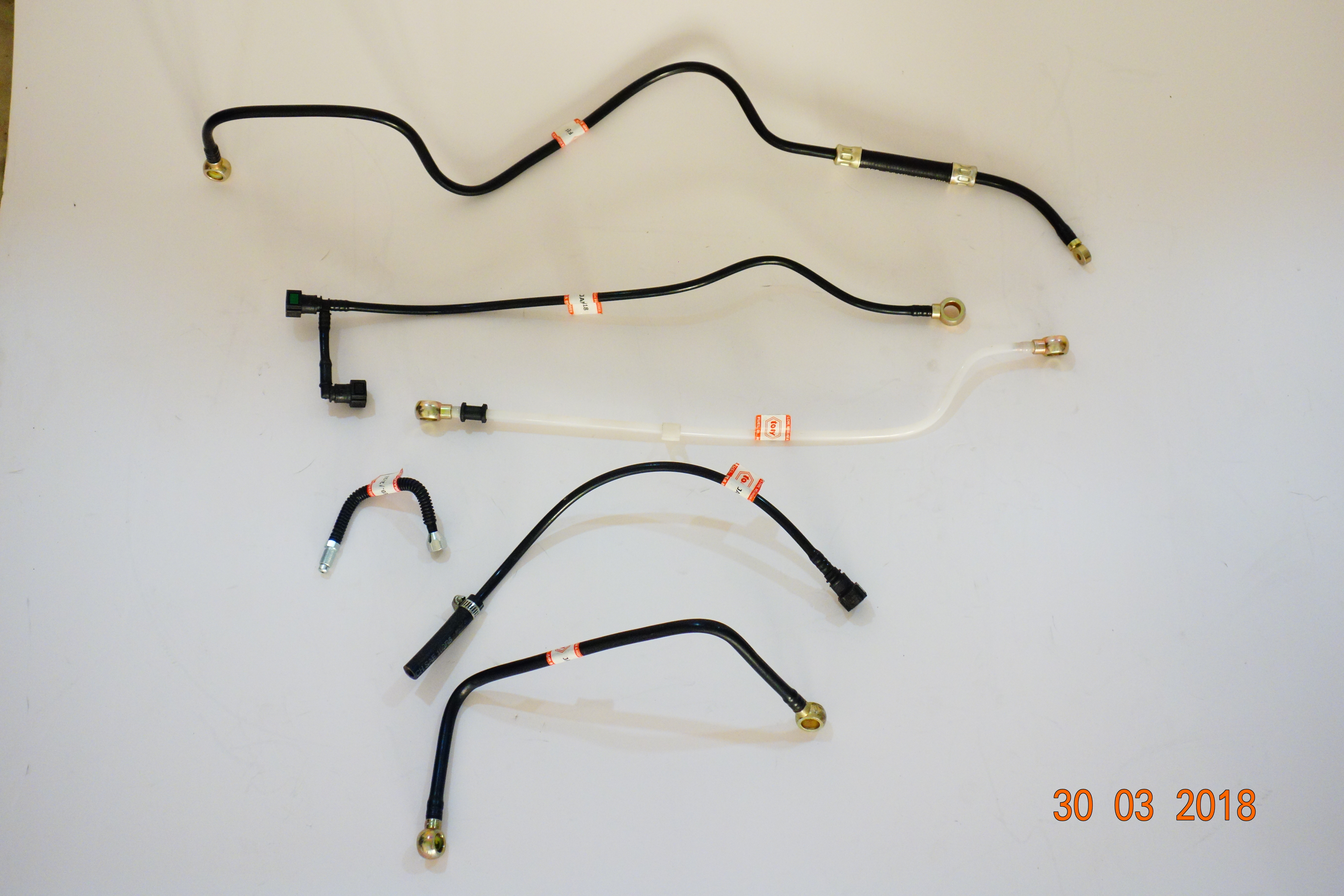 Nylon Tube Assemblies - Galvanized, 10-15 Inch Length | Black Color, No Warranty