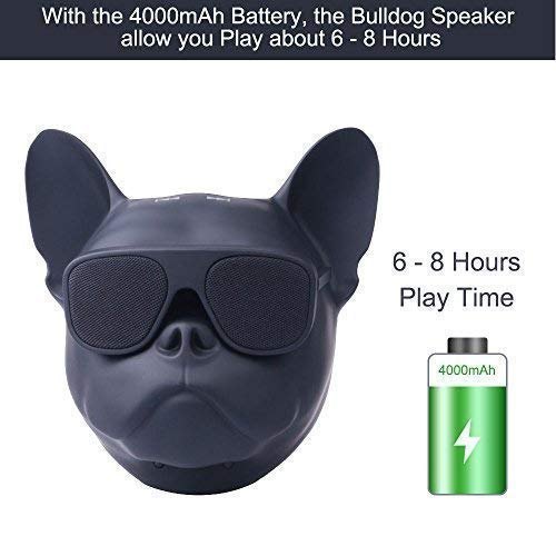 Dog Head Speaker, Blue Tooth Bull Dog Wireless Speaker Usage: Mobile Phone