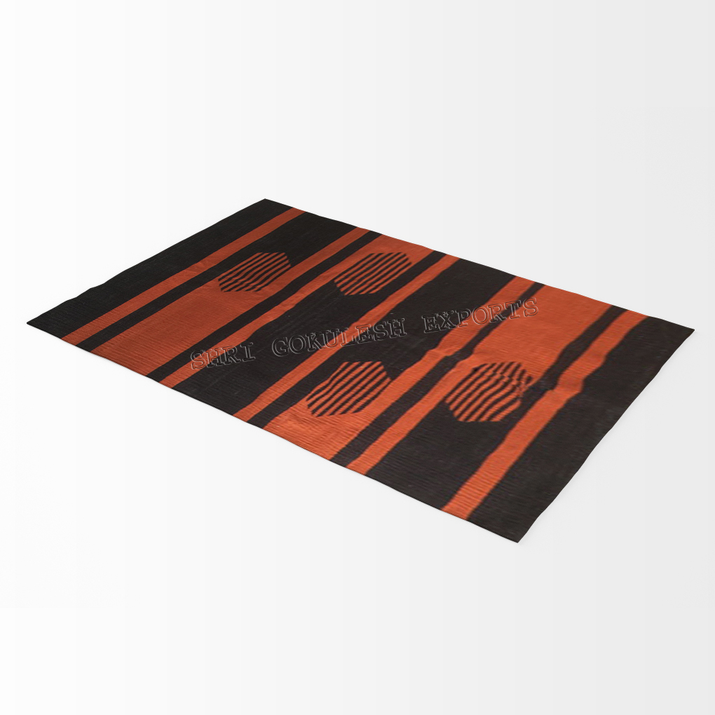 High Quality Jute Flat Weave Carpets For Floor Area Back Material: Woven Back