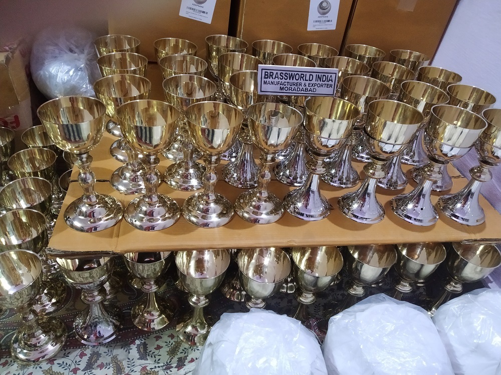 Brass All Modern Types Chalice And Paten Church Supplies