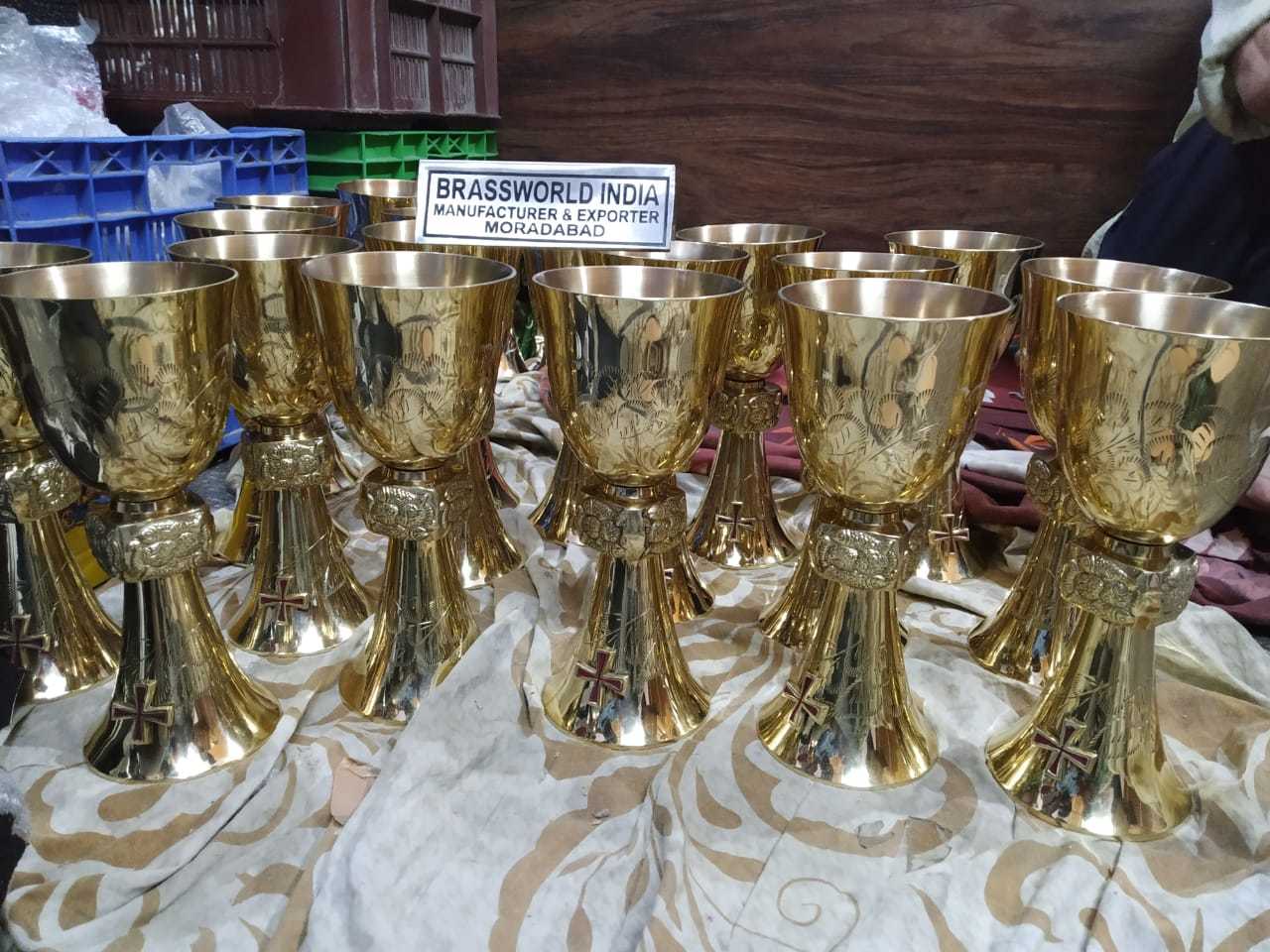 Brass All Modern Types Chalice And Paten Church Supplies