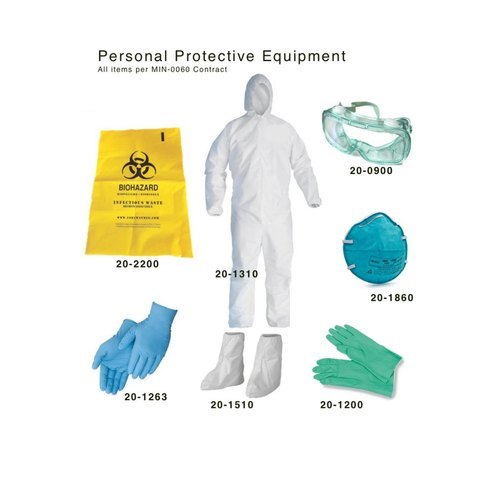 PPE Kit - White Disposable Safety Gear | Unisex, Personal Protective Equipment, Non-Reusable