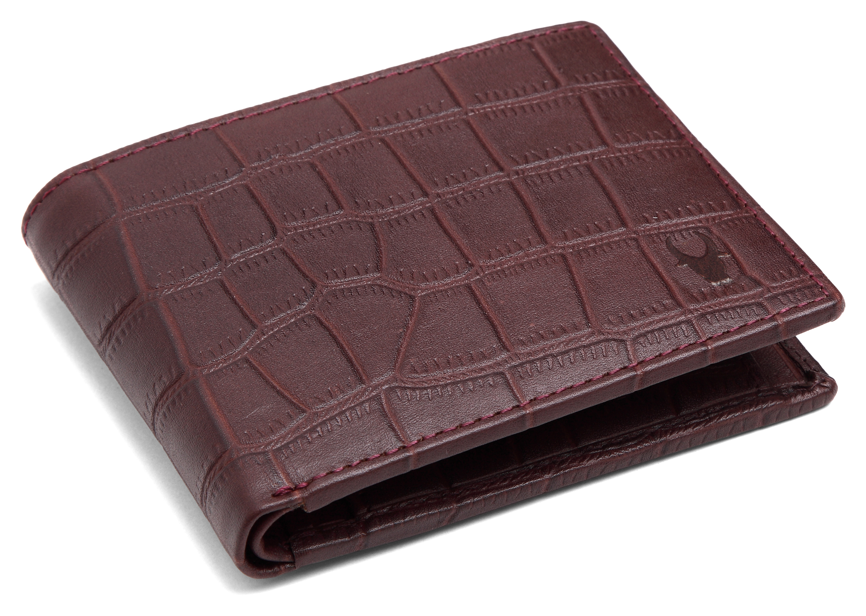 Maroon Rfid Protected Genuine High Quality Leather Wallet For Men