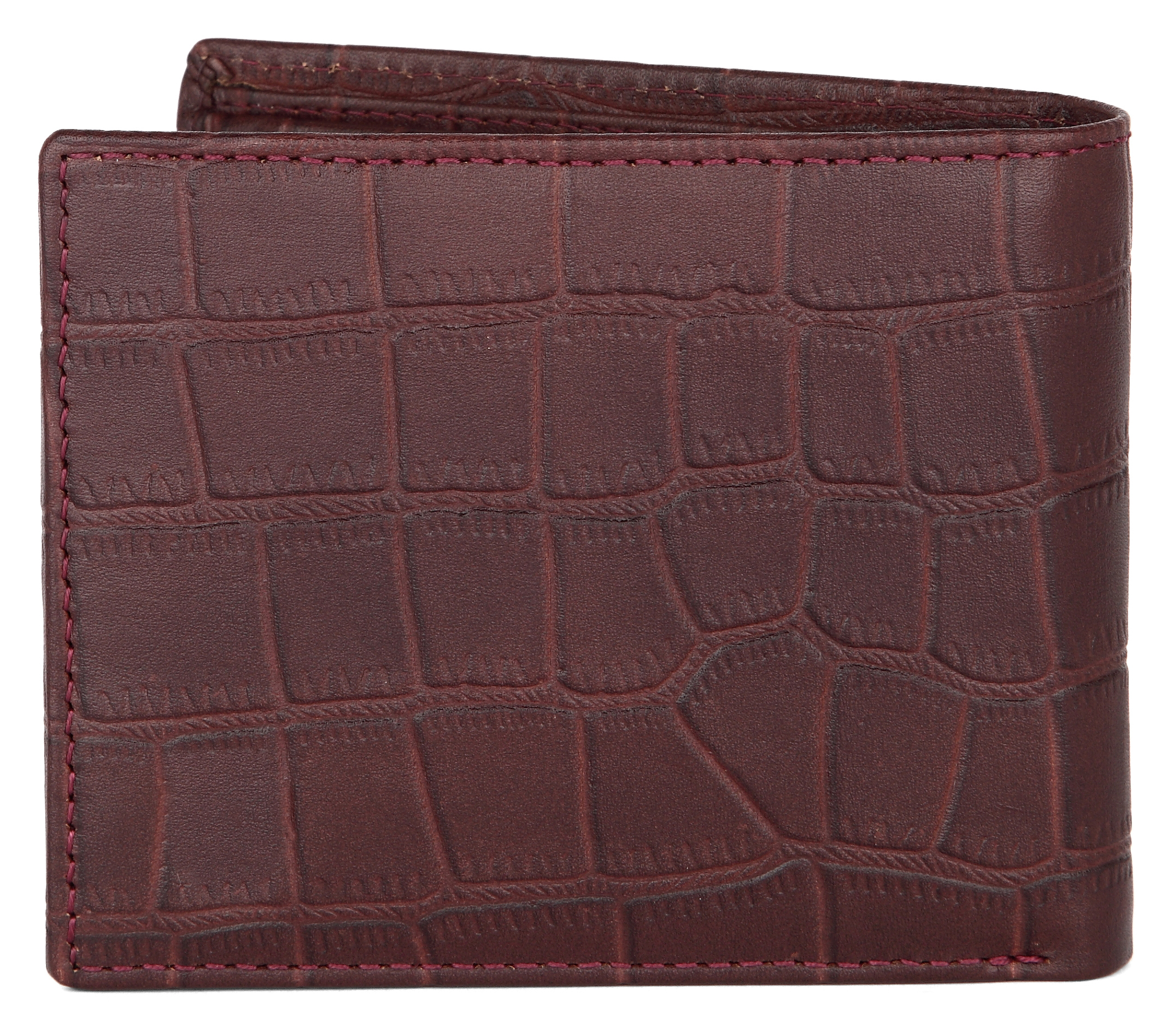 Maroon Rfid Protected Genuine High Quality Leather Wallet For Men