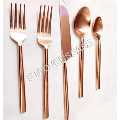 S.s. Cutlery Set - Stainless Steel, Copper Matt Finish | 1000-piece Premium Kitchen Essentials