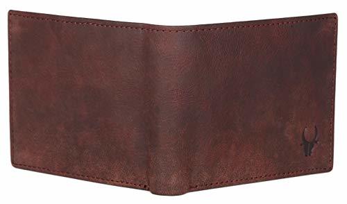 Genuine Leather Wallet - Free Size, Brown Bi-fold Fashion Style For Men