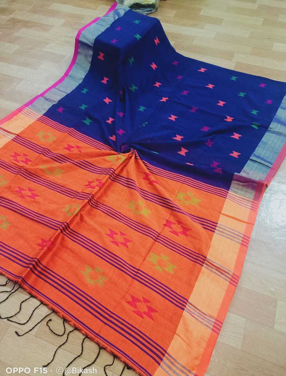 Cotton Silk Designer Saree - Lightweight Green Woven Fabric, Party Wear With Blouse Piece, Bangali Style For All Seasons