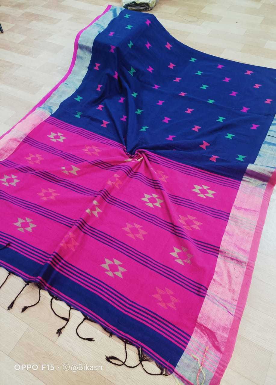 Cotton Silk Designer Saree - Lightweight Green Woven Fabric, Party Wear With Blouse Piece, Bangali Style For All Seasons