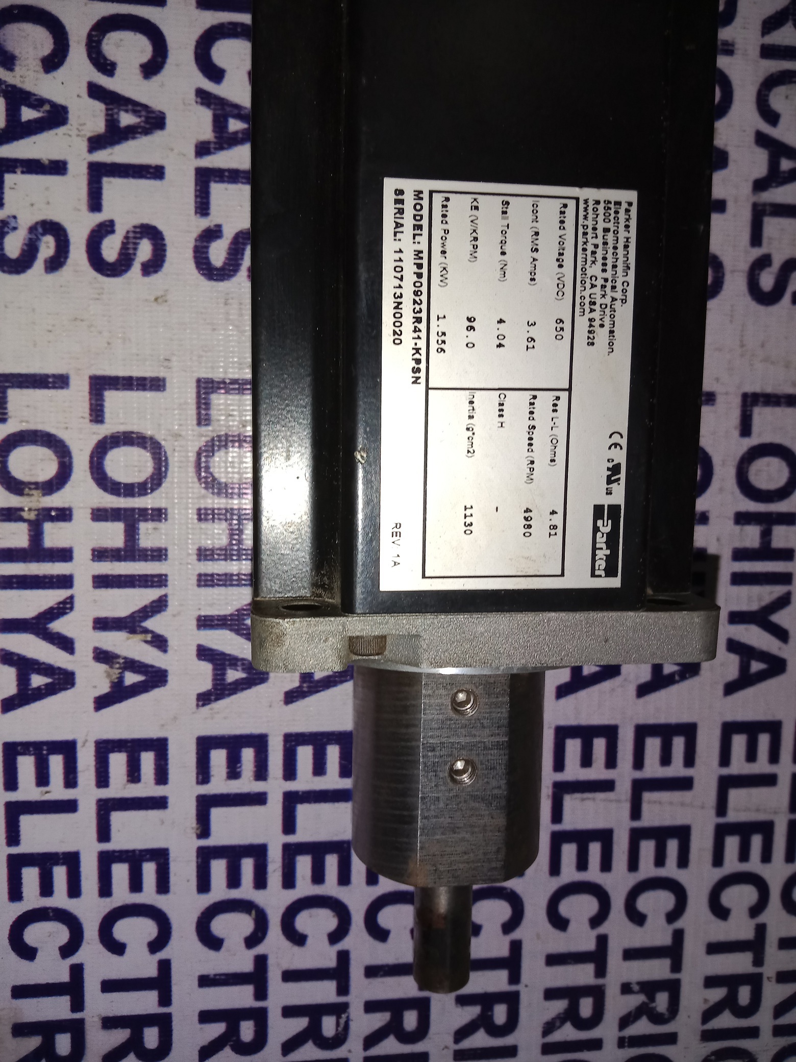 Paker Servo Motor Mpp0923r41-kpsn