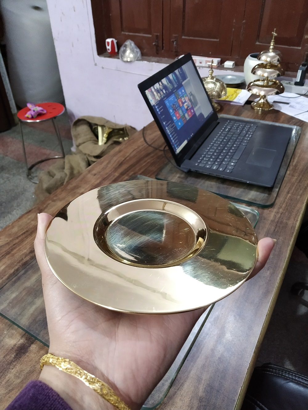 Brass Paten Church Supplies