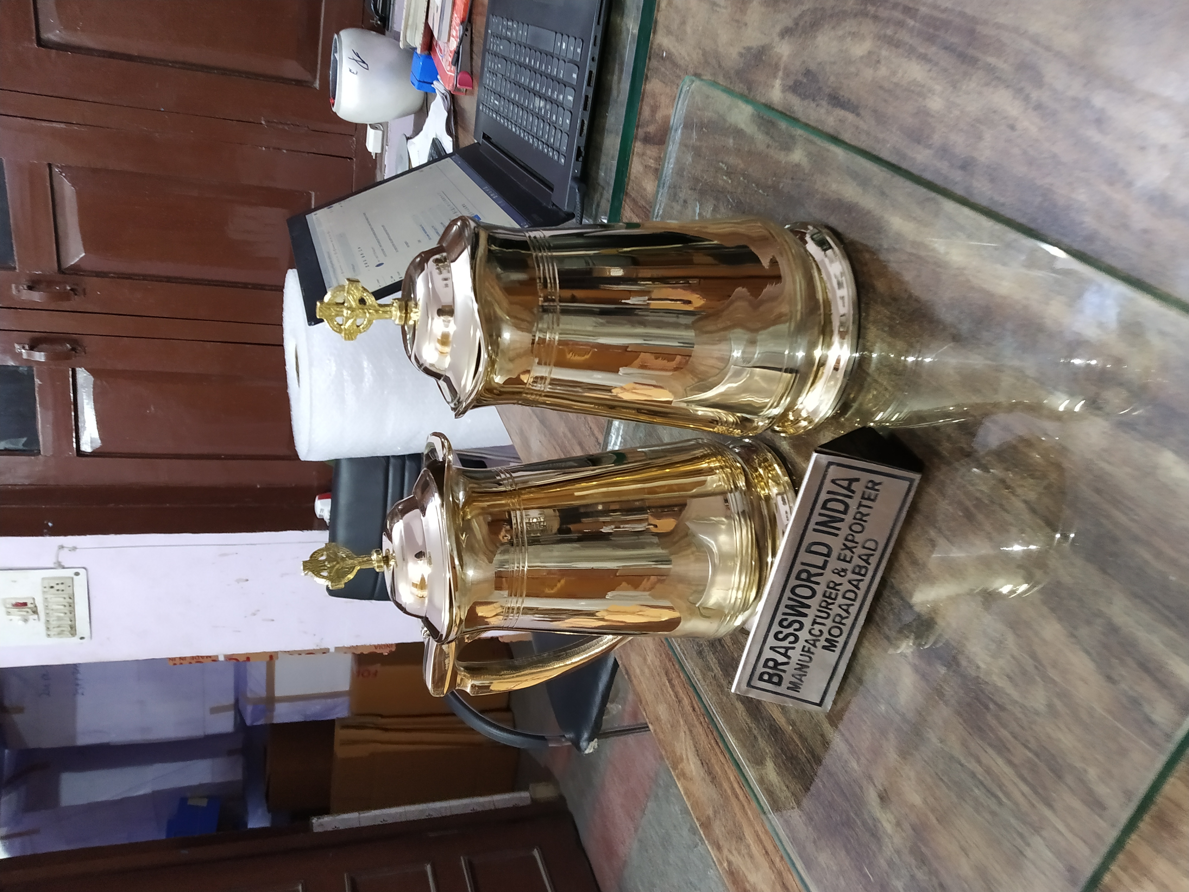 Brass Communion Jug Polished Church Supplies