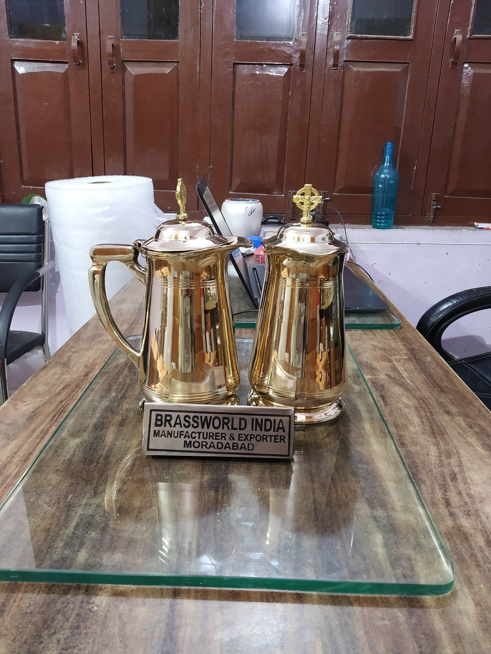 Brass Communion Jug Polished Church Supplies