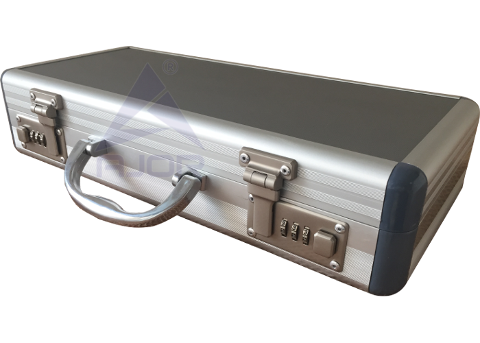 Gun Case - Aluminum, Customized Size | Lockable, Industrial & Outdoor Use, Available In Black, Silver, Grey