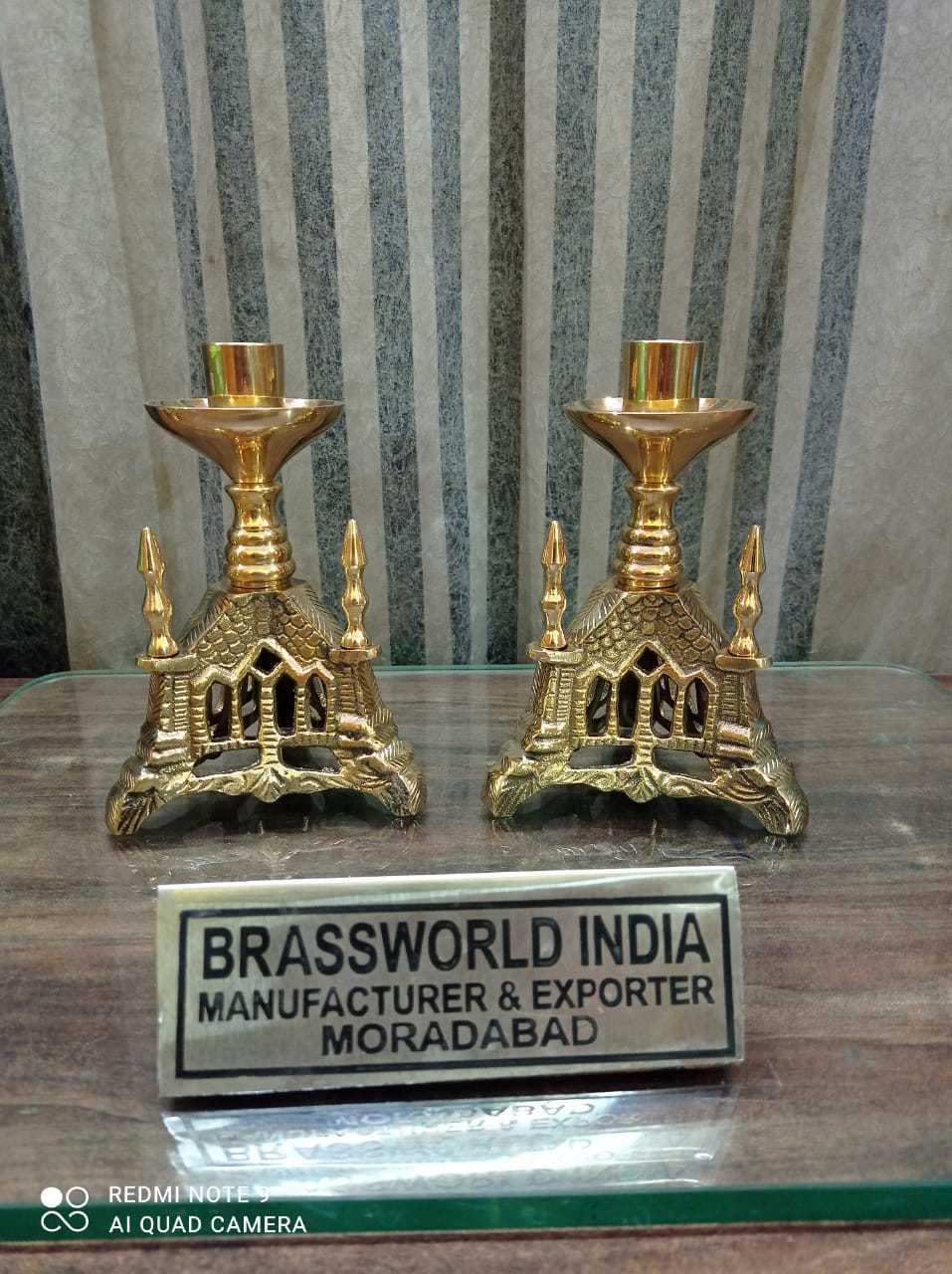 Brass Church Alter Small Candle Stick Church Supplies