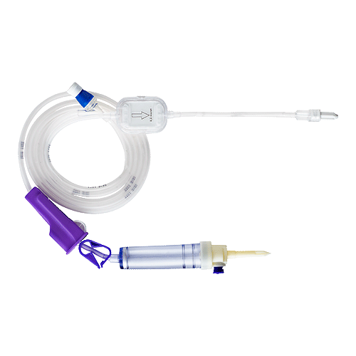 Vented Infusion Set with Micron Filter