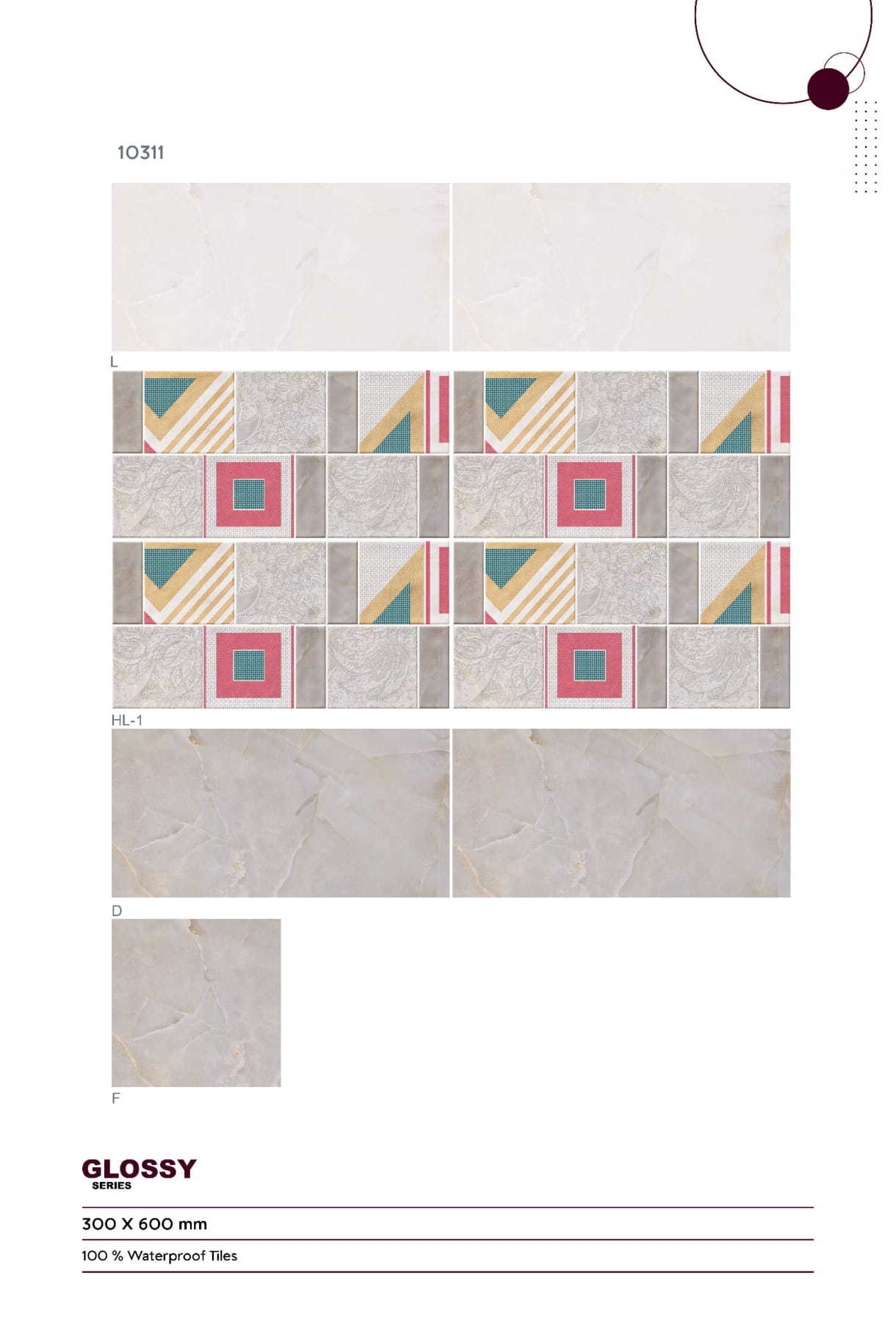 Digital Ceramic Wall Tiles - Color: Any Color