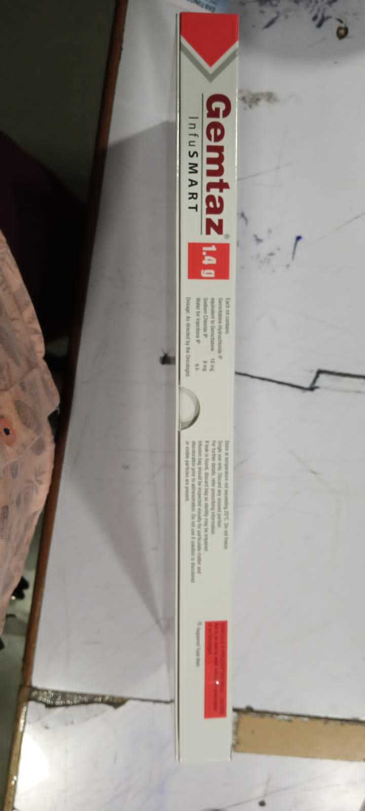 Gemtaz 1.4g 25 C Do Not Freeze