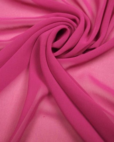 Georgette Fabric - 44 Inch Width, 80 GSM Weight | Washable, Soft Draping Quality, Multi-Color, Plain Pattern