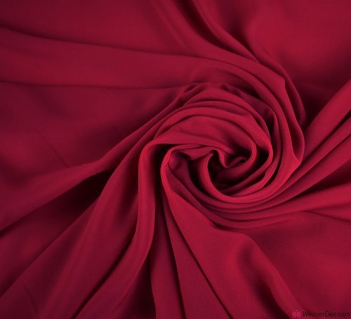 Georgette Fabric - 44 Inch Width, 80 Gsm Weight | Washable, Soft Draping Quality, Multi-color, Plain Pattern