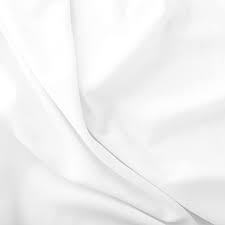 Ab Cotton Rfd Fabric - 44 Inches Wide, White Plain Polyester Fabric, 90 Gsm, 12 Kg Weight | Washable Garment Use, Plain Texture