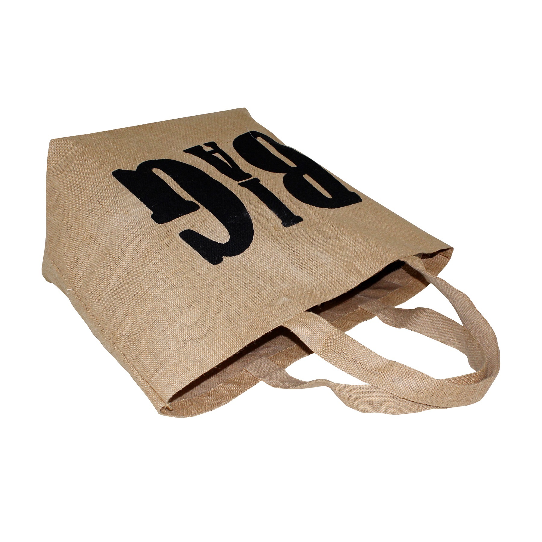 Re-useable Pp Laminated Jute Bag With Cotton Web Handle