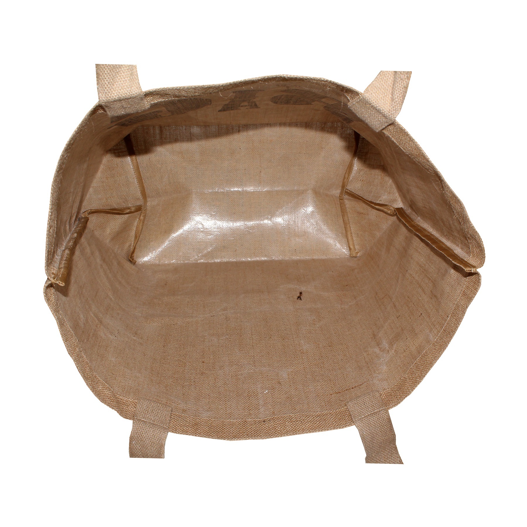 Re-useable Pp Laminated Jute Bag With Cotton Web Handle