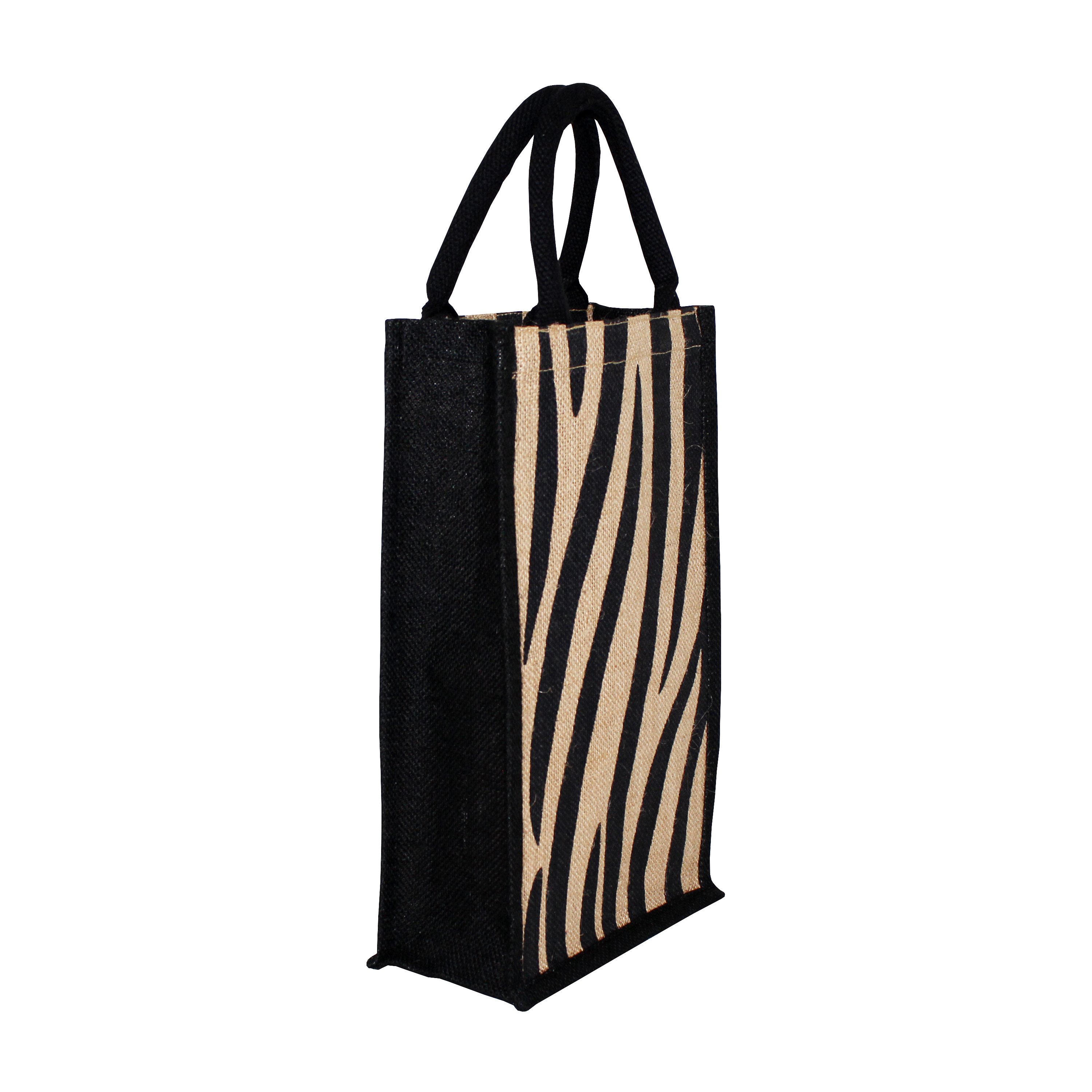 Available In All Color Inside Bottle Separator Padded Rope Handle Pp Laminated Jute Two Bottle Bag