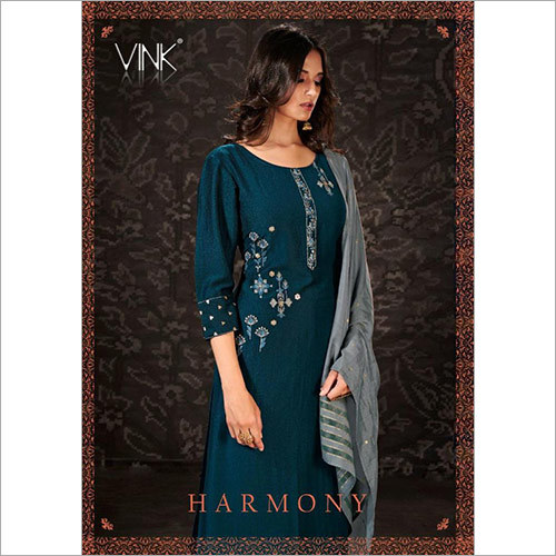 Vink Harmony Kurta With Plazzo And Dupatta