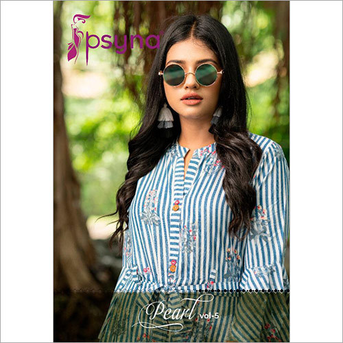 पेना पर्ल वॉल्यूम 5 एंकल लेंथ स्टिच्ड प्रिंटेड गाउन