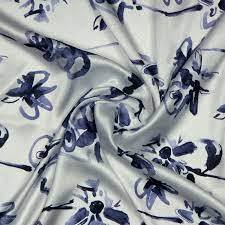 Japan Satin Digital Fabric - 44 Inch Width, Multicolour Printed Polyester For Tops/blouses/kurtis, Non-transparent, Comfortable Texture