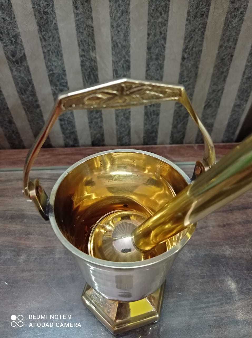 Holy Water Bucket With Sprinkler Church Supplies