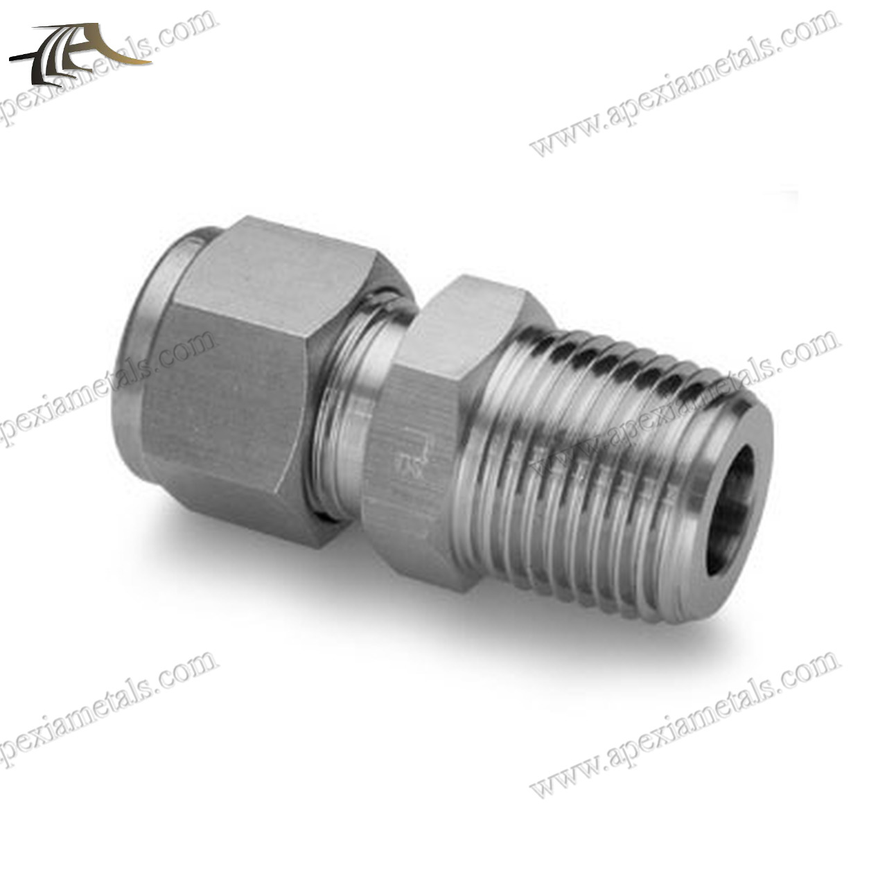 Ss Connector - Stainless Steel, Size 1/4" - 1", Grade Ss 304 / 316 / 310 / Monel / Inconel, Hex Head, Application: Pharma Industries - Customizable Compression Fittings
