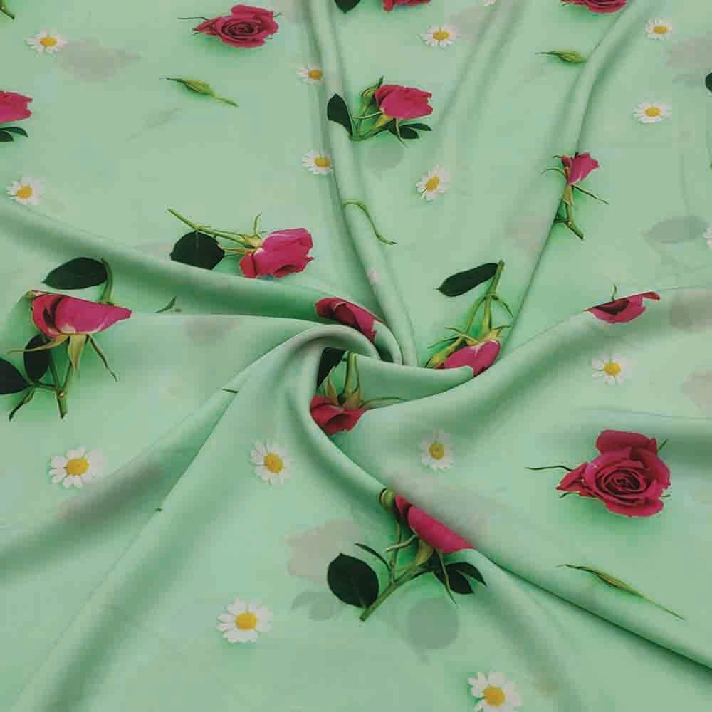 Georgette Digital Prints - 44 Inches Wide 85 Grams/meter Relaxingly Breathable And Bouncy Drape Fabric For Apparels