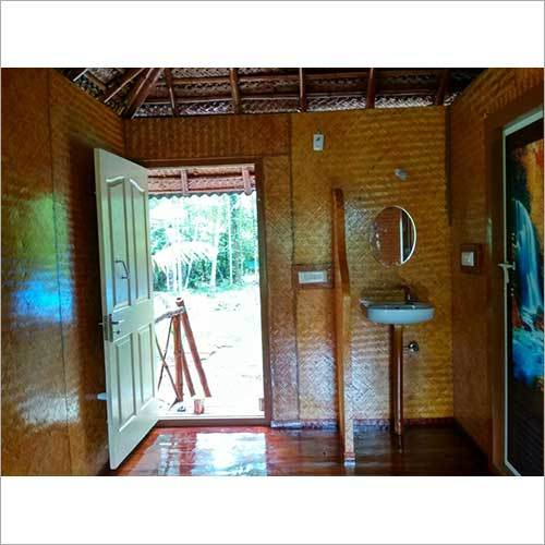 Modular Natural Bamboo Hut - Bamboo Material, Antique Style | Lightweight, Fine Finishing, Elegant Look, Easy To Clean And Maintain