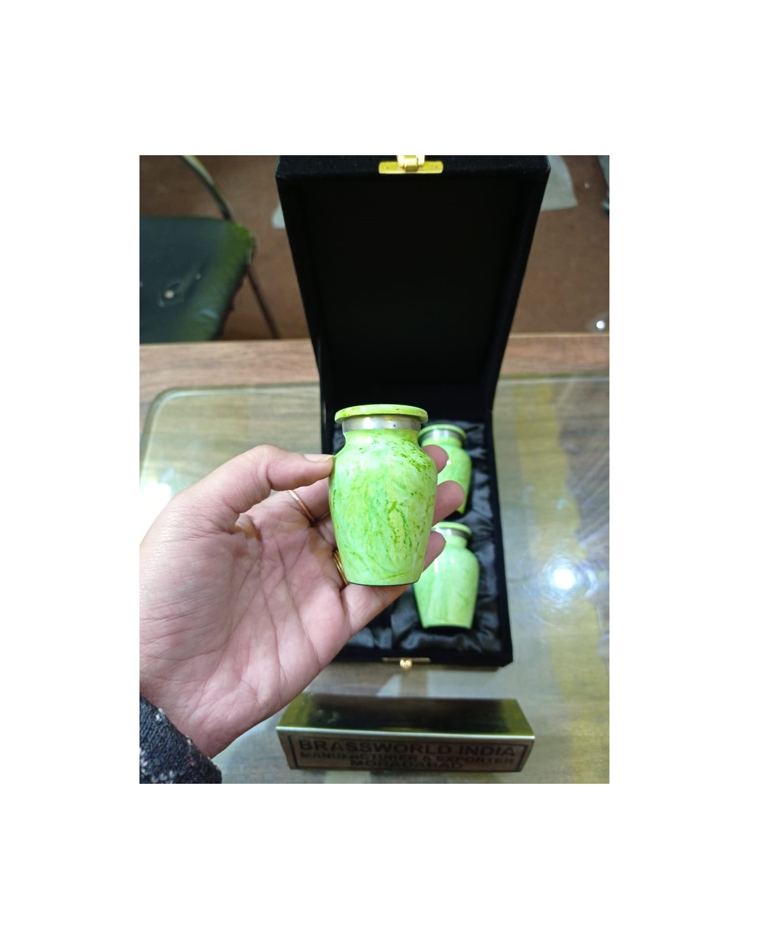 Aluminium Band Engraved Keepsake Urn Funeral Supplies