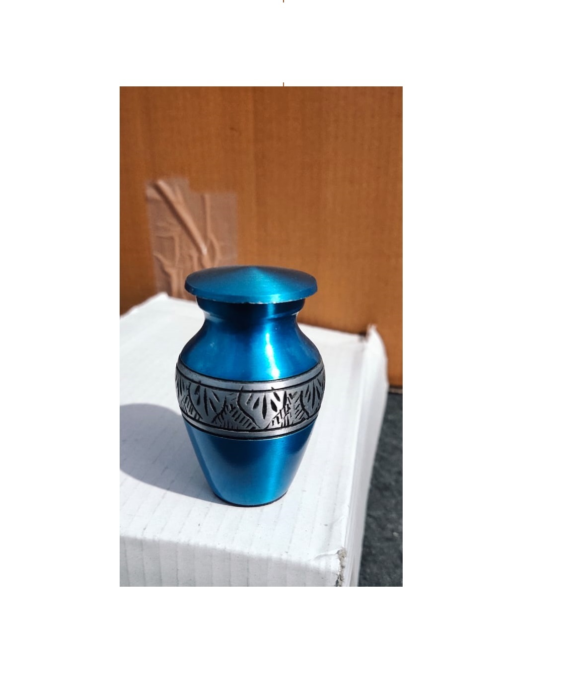 Aluminium Band Engraved Keepsake Urn Funeral Supplies