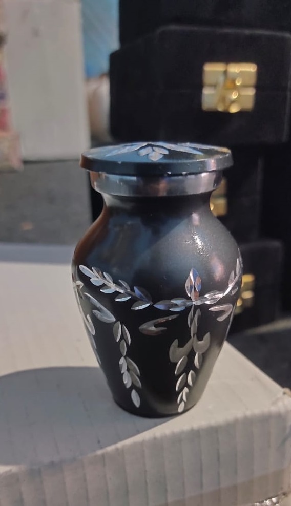 New Aluminium Golden Keepsake Urn Funeral Supplies