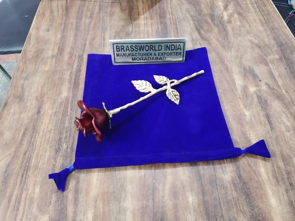 Brass Rose Keepsake Urn