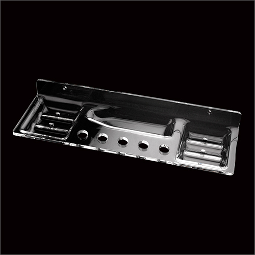 वॉल माउंटेड ऐक्रेलिक डीलक्स शेल्फ