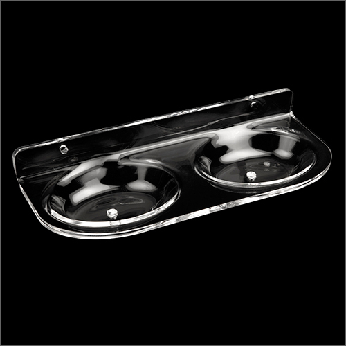 आयताकार उच्च गुणवत्ता वाला ऐक्रेलिक डबल सोप डिश