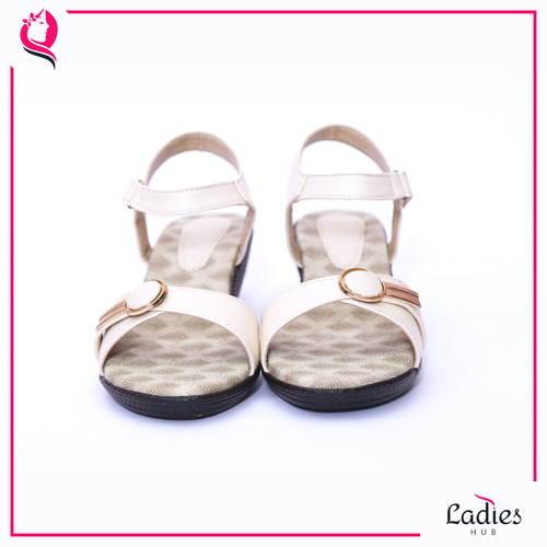 Cream Ladies Hub Fancy Casual Ladies Sandals