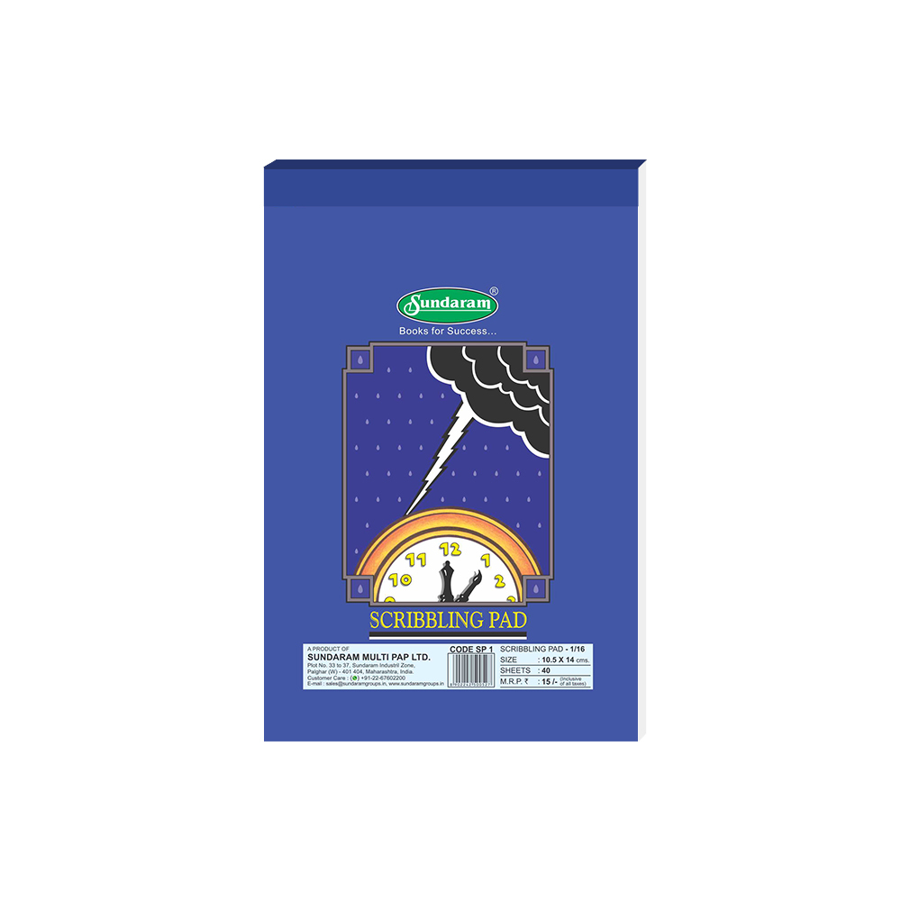 Scribbling Pad 1/16 80 Pages Top Binding