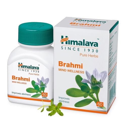Brahmi Tablets - 250 mg Whole Plant Extract, Age-Group Versatile, Supports Blood Sugar Regulation and Inflammatory Relief