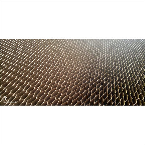 Paper Honeycomb - Mixed Pulp & Corrugated Paper, Natural Brown Color, Moisture-free, Anti-curl Feature For Reliable Filtration Performance