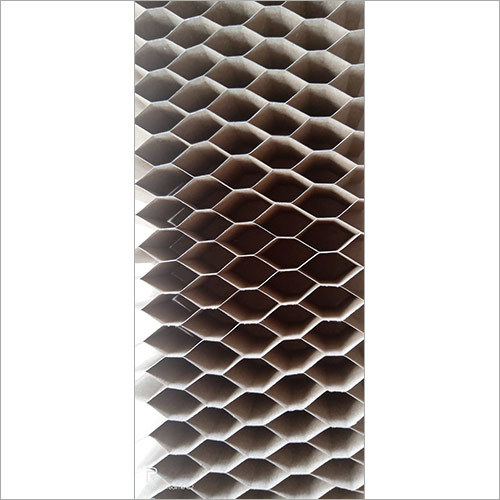 Paper Honeycomb - Mixed Pulp & Corrugated Paper, Natural Brown Color, Moisture-free, Anti-curl Feature For Reliable Filtration Performance