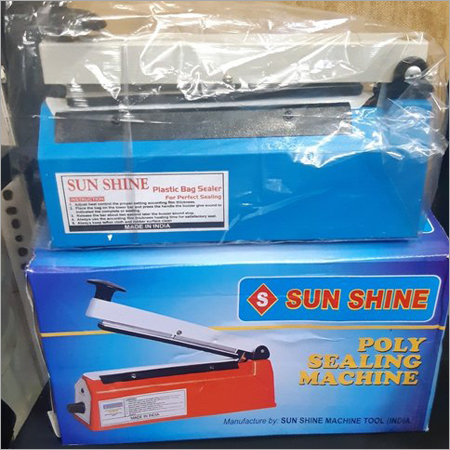 Hand Sealing Machine - Metal and Plastic, Manual Operation, Blue Color | Reliable Sealing for Various Packaging Types