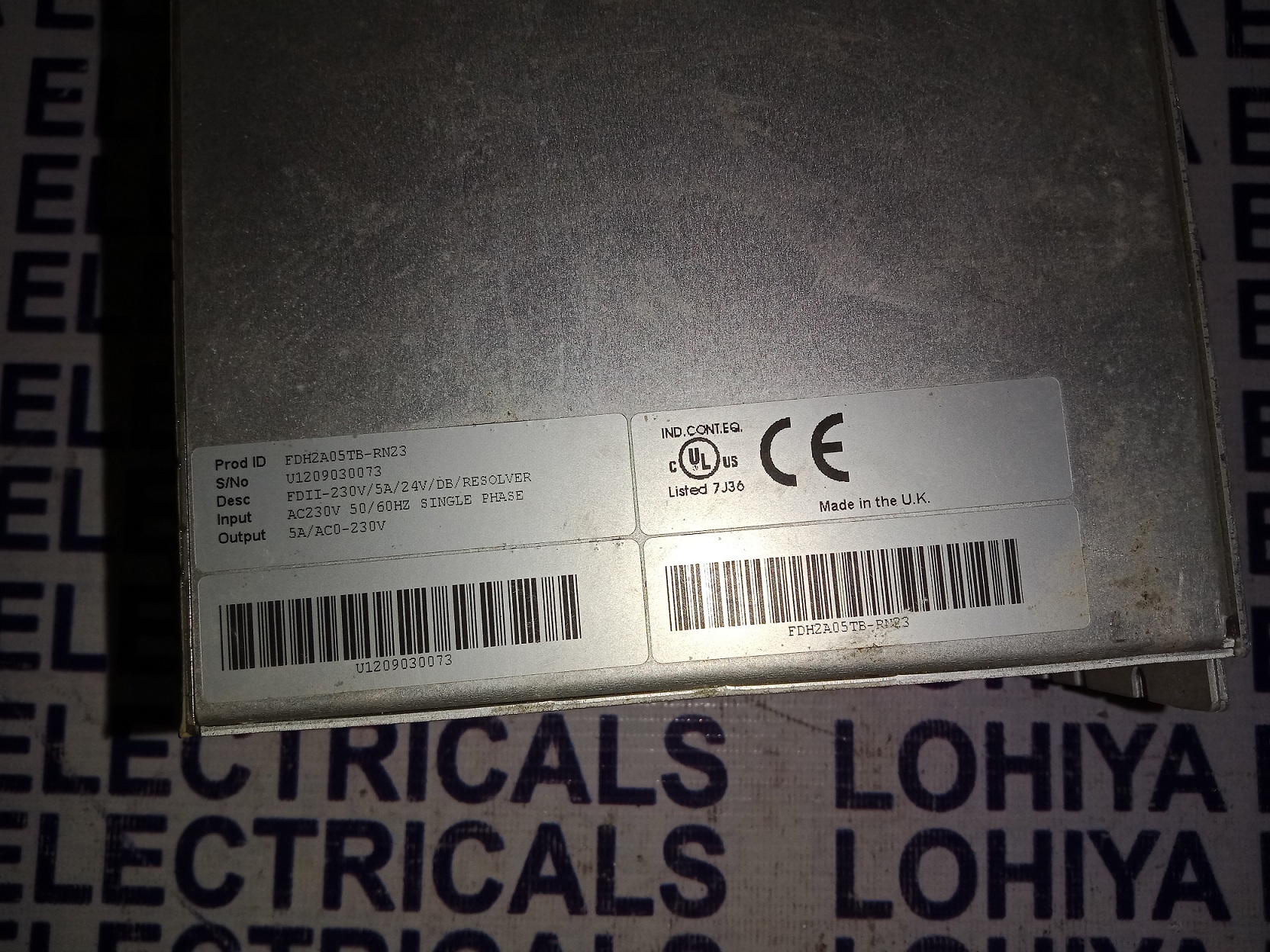 Baldor Servo Drive Fdh2a05tb-rn23