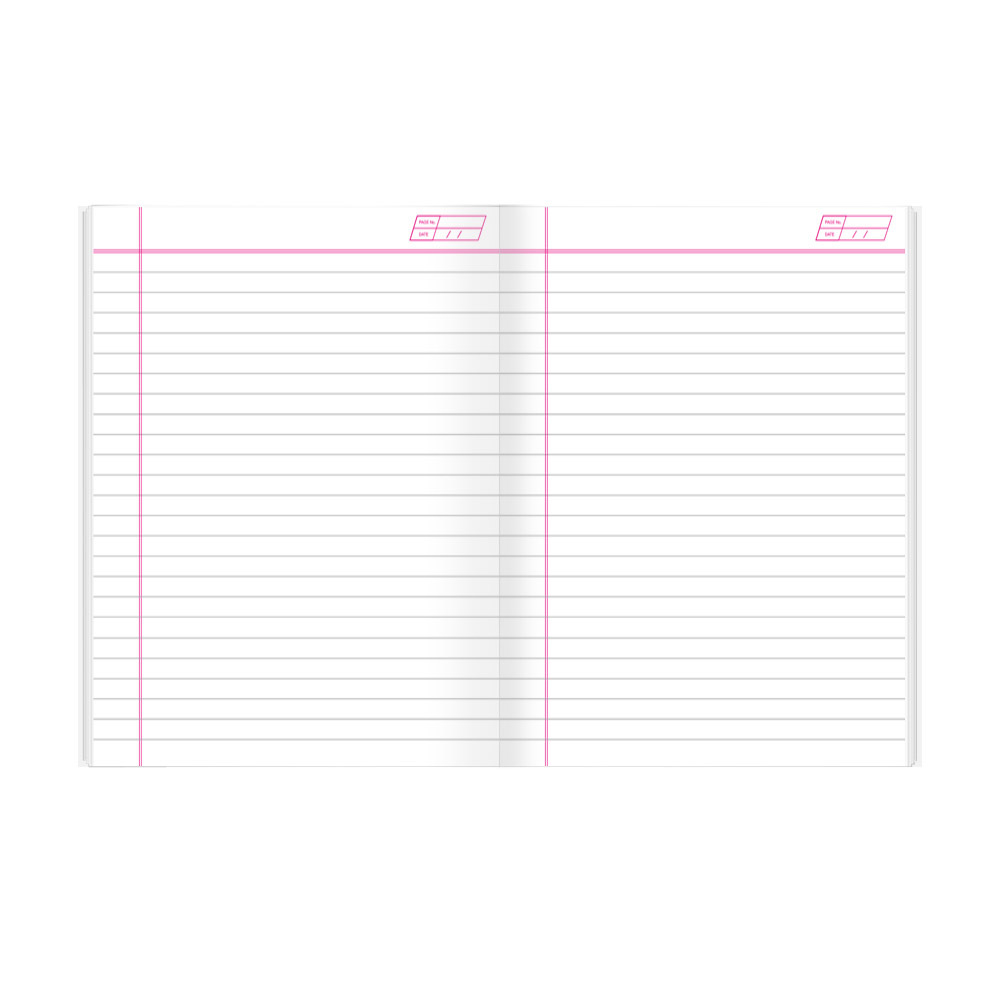 Note Book - Paper Material, 15.5 X 19 Cm Size | Hard Bound, Center Stitched Design, Ideal For School And College Use