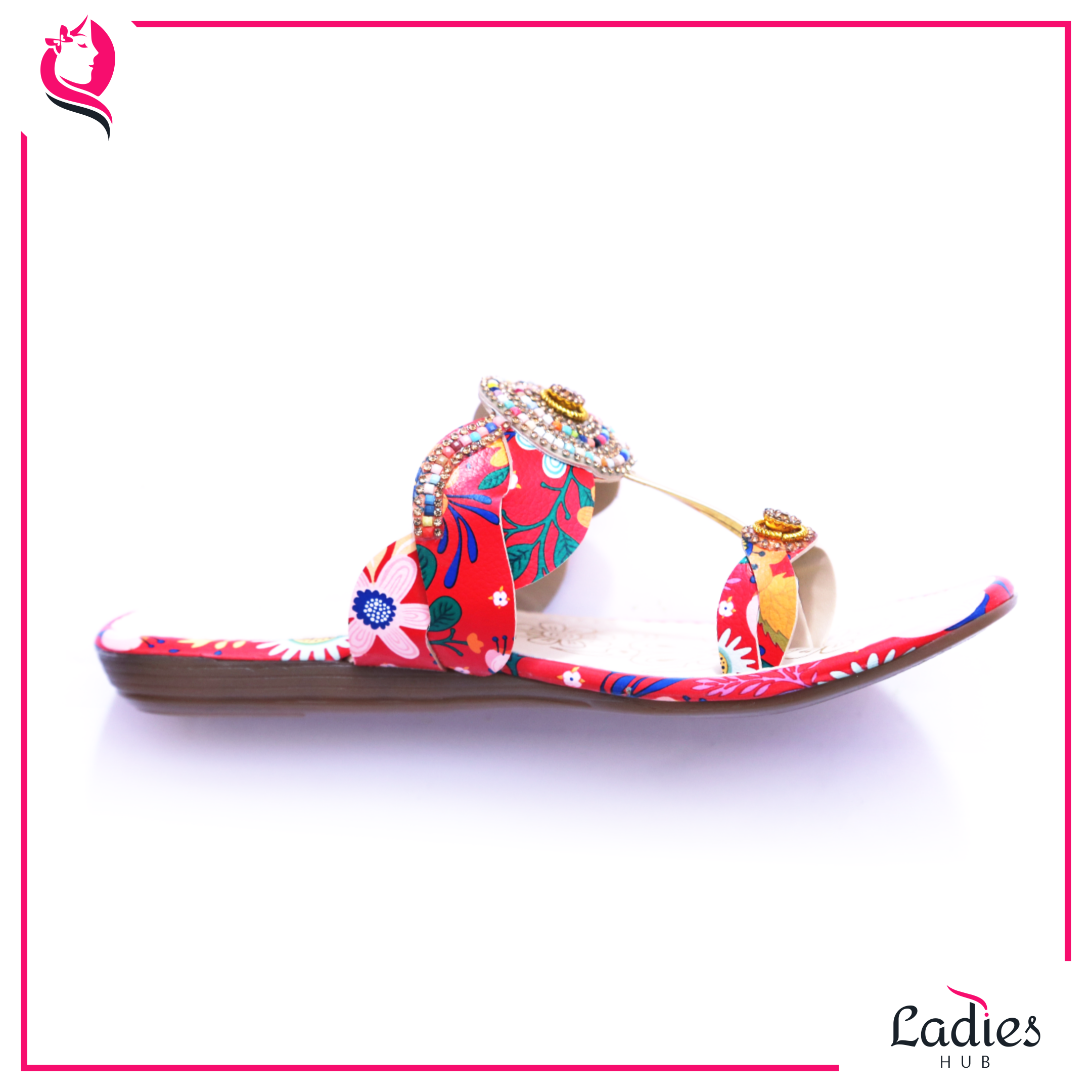 Multicolor Ladies Hub Fancy Handmade Ladies Kolhapuri Chappal