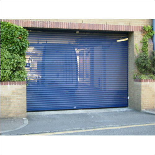 Automatic Transparent Rolling Shutter - Galvanized Steel, Vertical Opening Pattern | Durable Design for Enhanced Visibility and Security